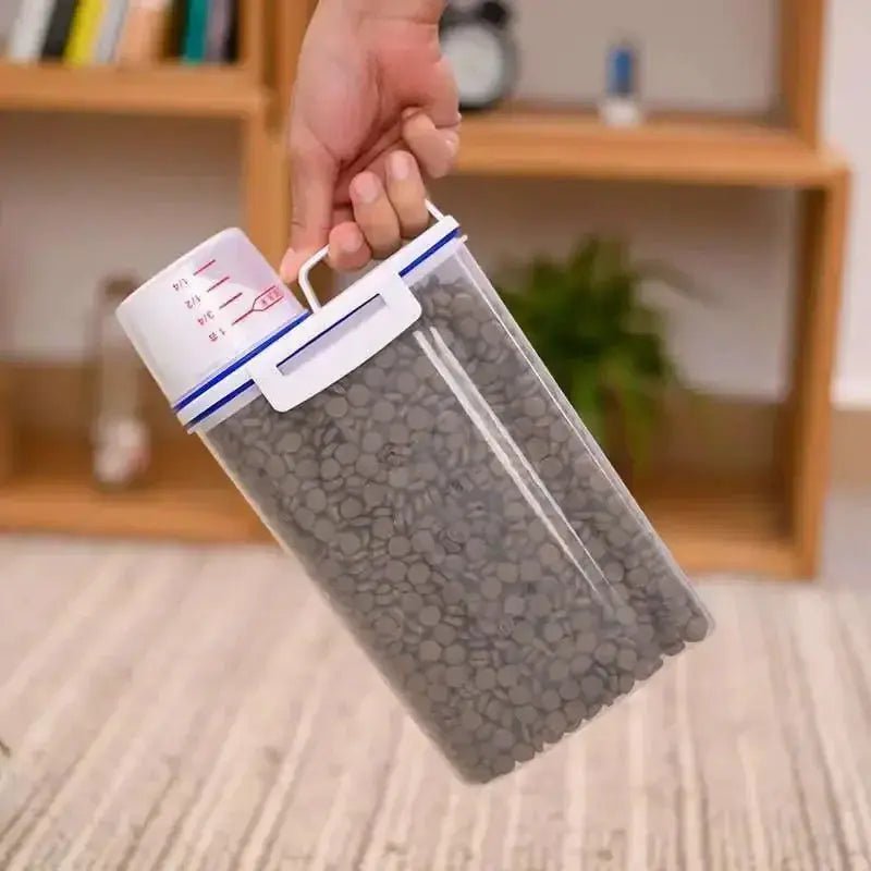 Dog Food Storage Container Airtight with Measuring Cup - shop_name Dog Food Storage Container Measuring Cupnordicgift