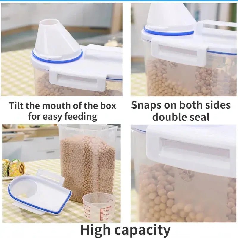 Dog Food Storage Container Airtight with Measuring Cup - shop_name Dog Food Storage Container Measuring Cupnordicgift