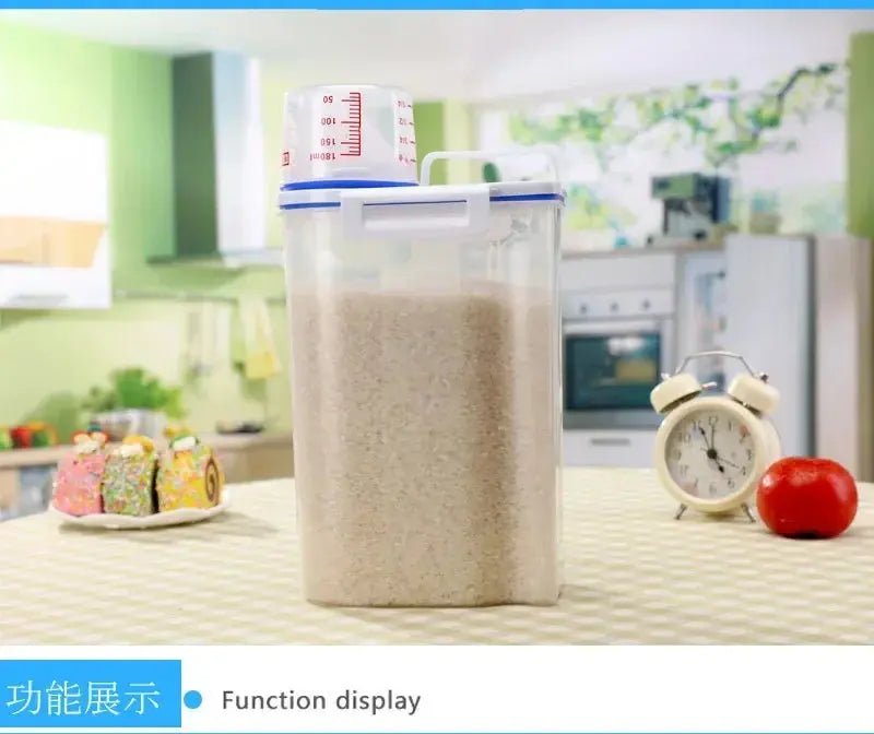Dog Food Storage Container Airtight with Measuring Cup - shop_name Dog Food Storage Container Measuring Cupnordicgift