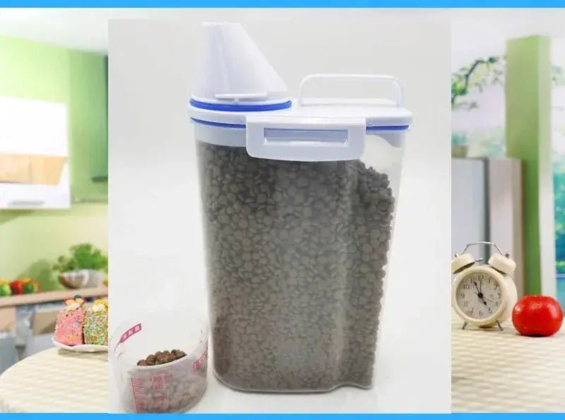 Dog Food Storage Container Airtight with Measuring Cup - shop_name Dog Food Storage Container Measuring Cupnordicgift
