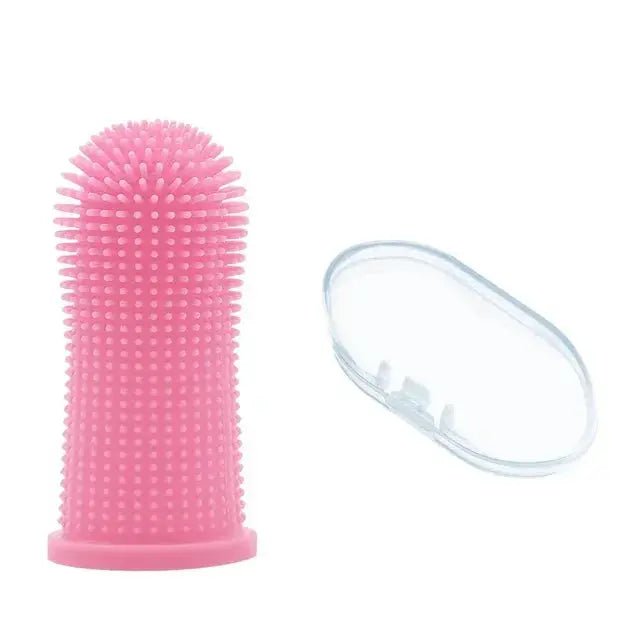 Pet finger toothbrush - gentle silicone for dogs and cats