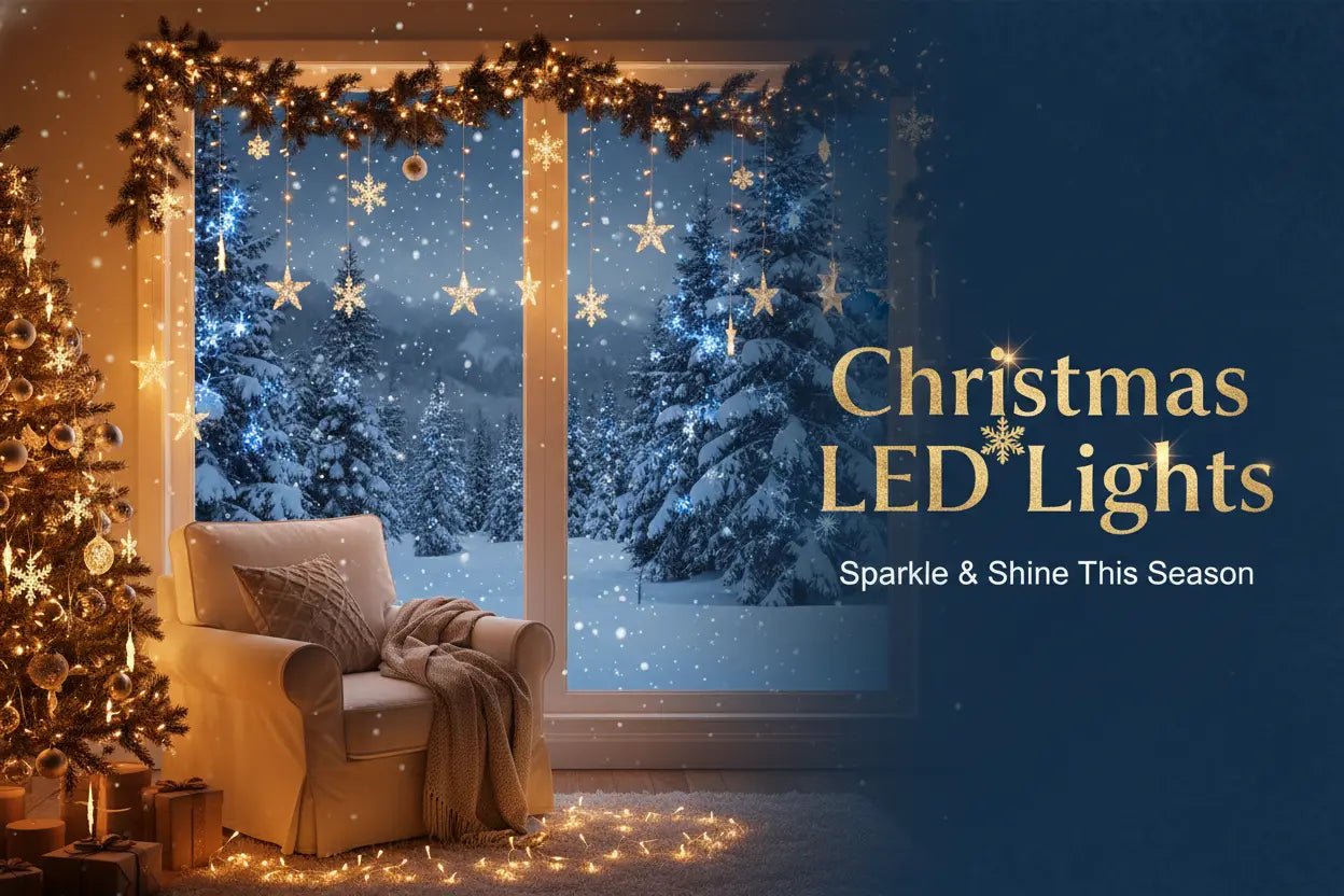 LED Snowflakes Light String - Christmas Indoor & Outdoor - shop_name LED Snowflakes Light String - Christmas Indoor & Outdoornordicgift