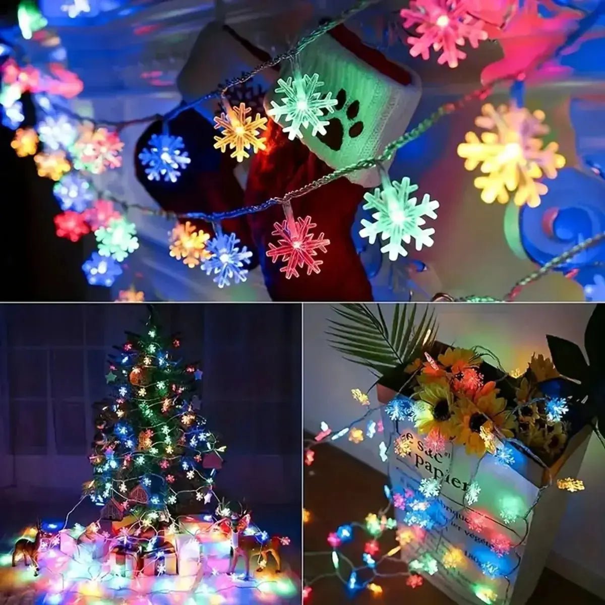 LED Snowflakes Light String - Christmas Indoor & Outdoor - shop_name LED Snowflakes Light String - Christmas Indoor & Outdoornordicgift