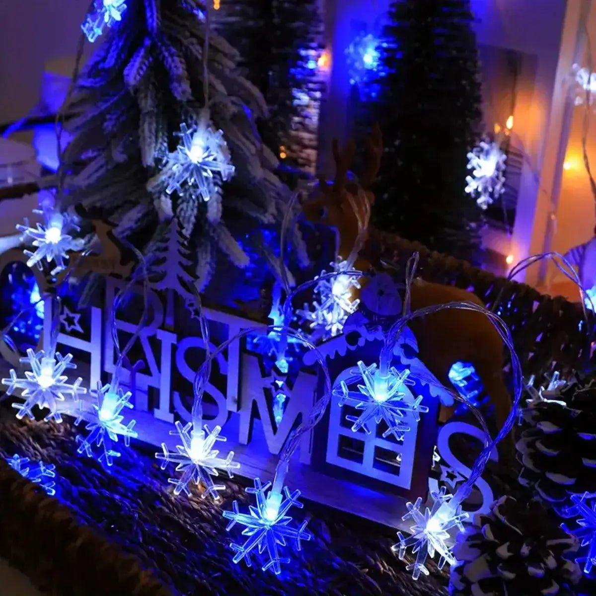 LED Snowflakes Light String - Christmas Indoor & Outdoor - shop_name LED Snowflakes Light String - Christmas Indoor & Outdoornordicgift