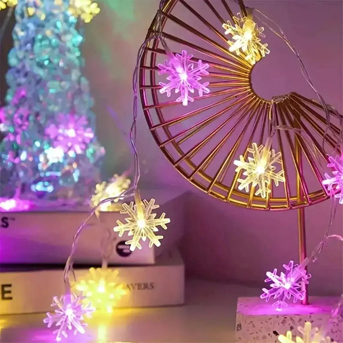 LED Snowflakes Light String - Christmas Indoor & Outdoor - shop_name LED Snowflakes Light String - Christmas Indoor & Outdoornordicgift