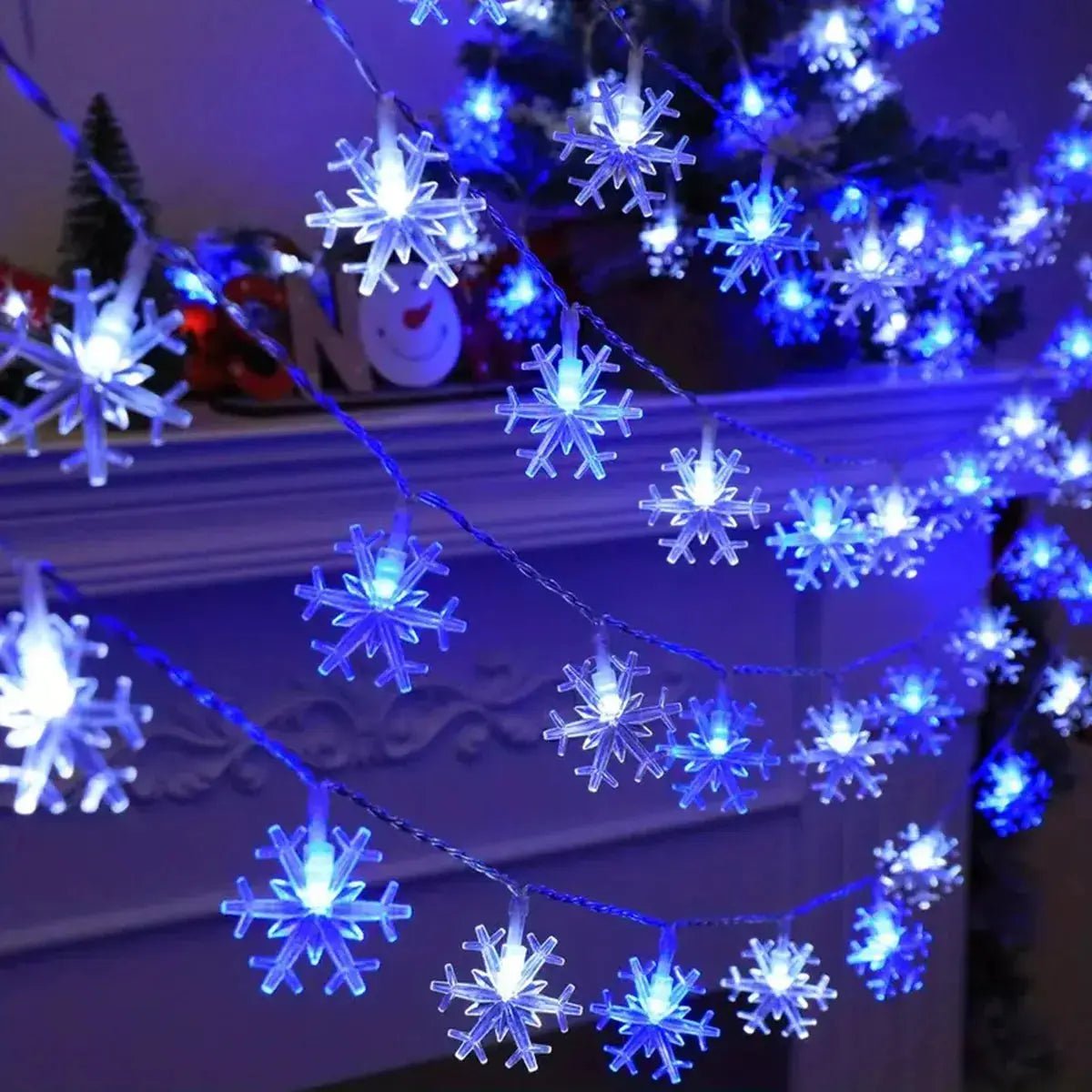 LED Snowflakes Light String - Christmas Indoor & Outdoor - shop_name LED Snowflakes Light String - Christmas Indoor & Outdoornordicgift