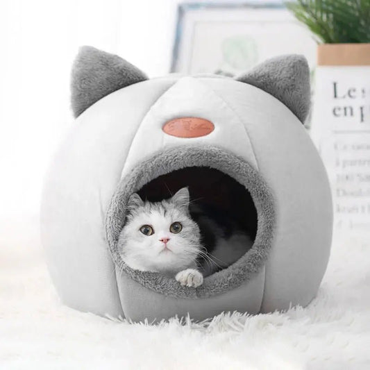 pet bed Cat Basket Winter Tent - Warm Cave for Cats & Dogs - shop_name pet bed Cat Basket Winter Tent - Warm Cave for Cats & Dogsnordicgift