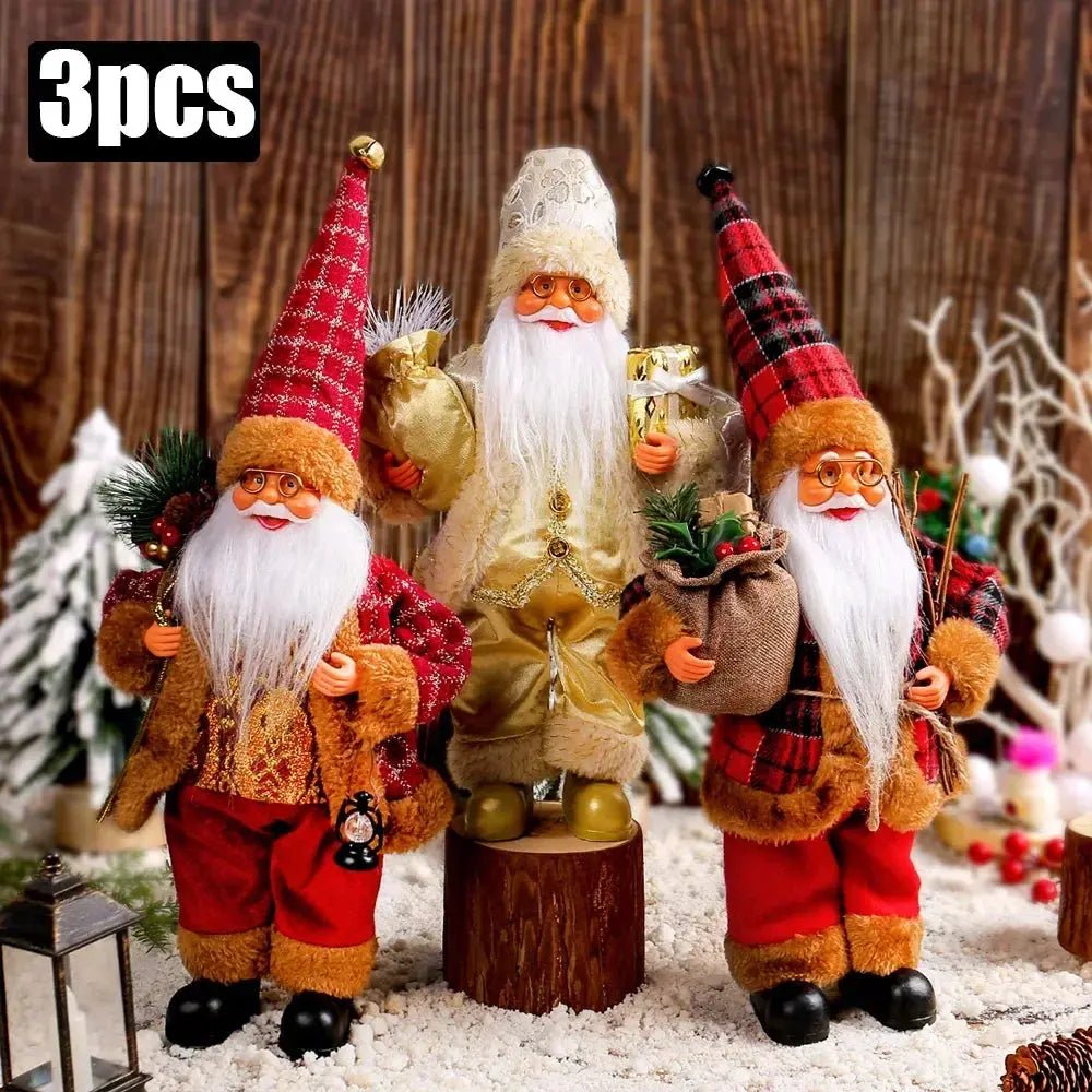Plush Santa Claus Doll 30cm - 1~4 Pieces Christmas Decoration 2026 - shop_name Plush Santa Claus Doll 30cm - 1~4 Pieces Christmas Decoration 2026nordicgift