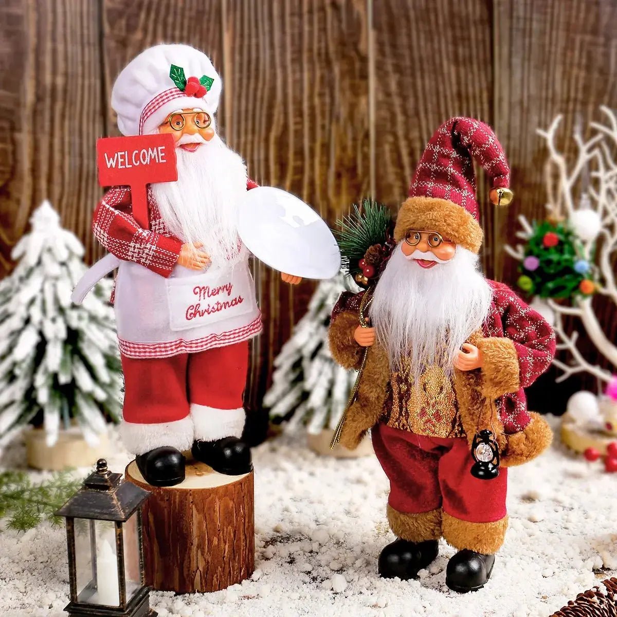 Plush Santa Claus Doll 30cm - 1~4 Pieces Christmas Decoration 2026 - shop_name Plush Santa Claus Doll 30cm - 1~4 Pieces Christmas Decoration 2026nordicgift