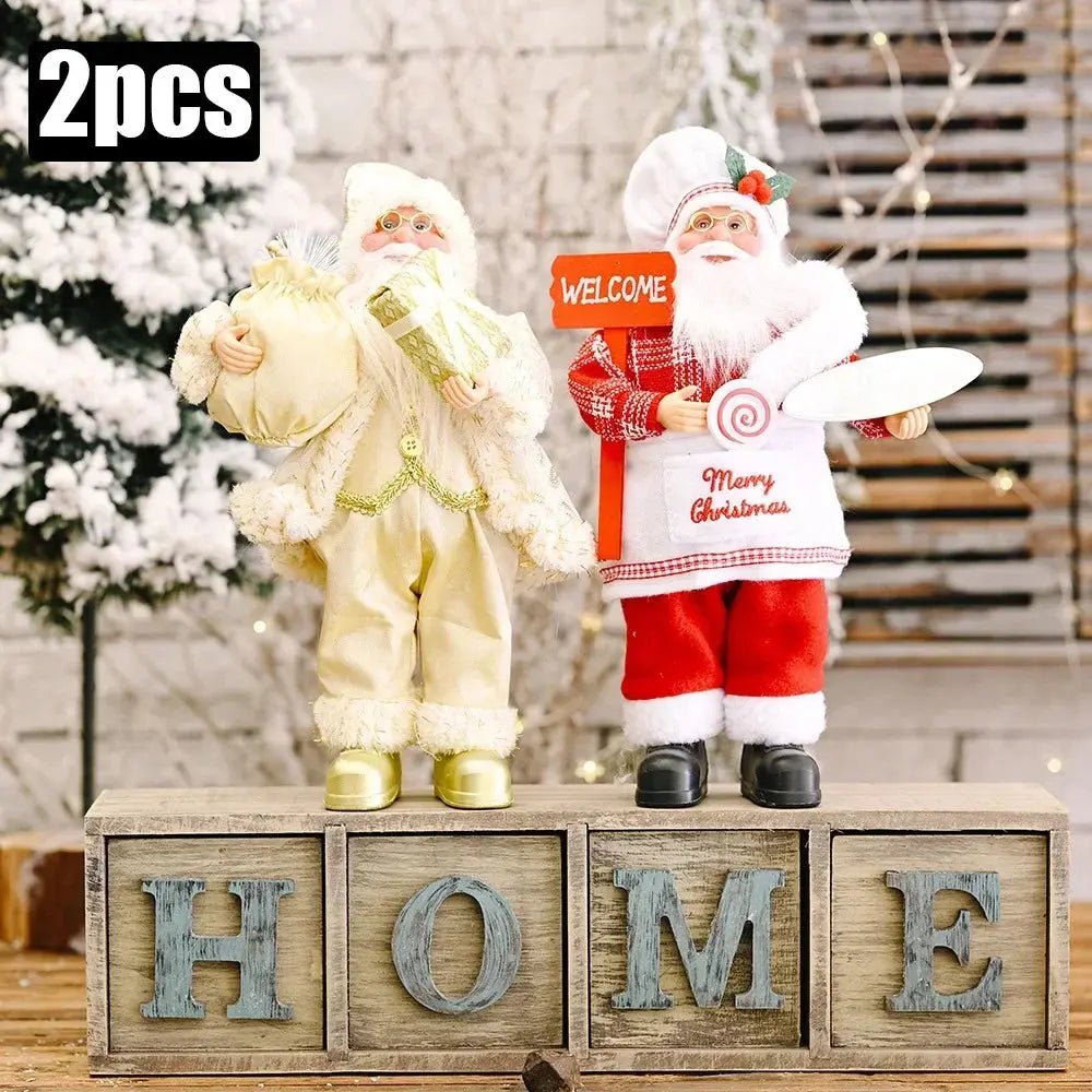 Plush Santa Claus Doll 30cm - 1~4 Pieces Christmas Decoration 2026 - shop_name Plush Santa Claus Doll 30cm - 1~4 Pieces Christmas Decoration 2026nordicgift