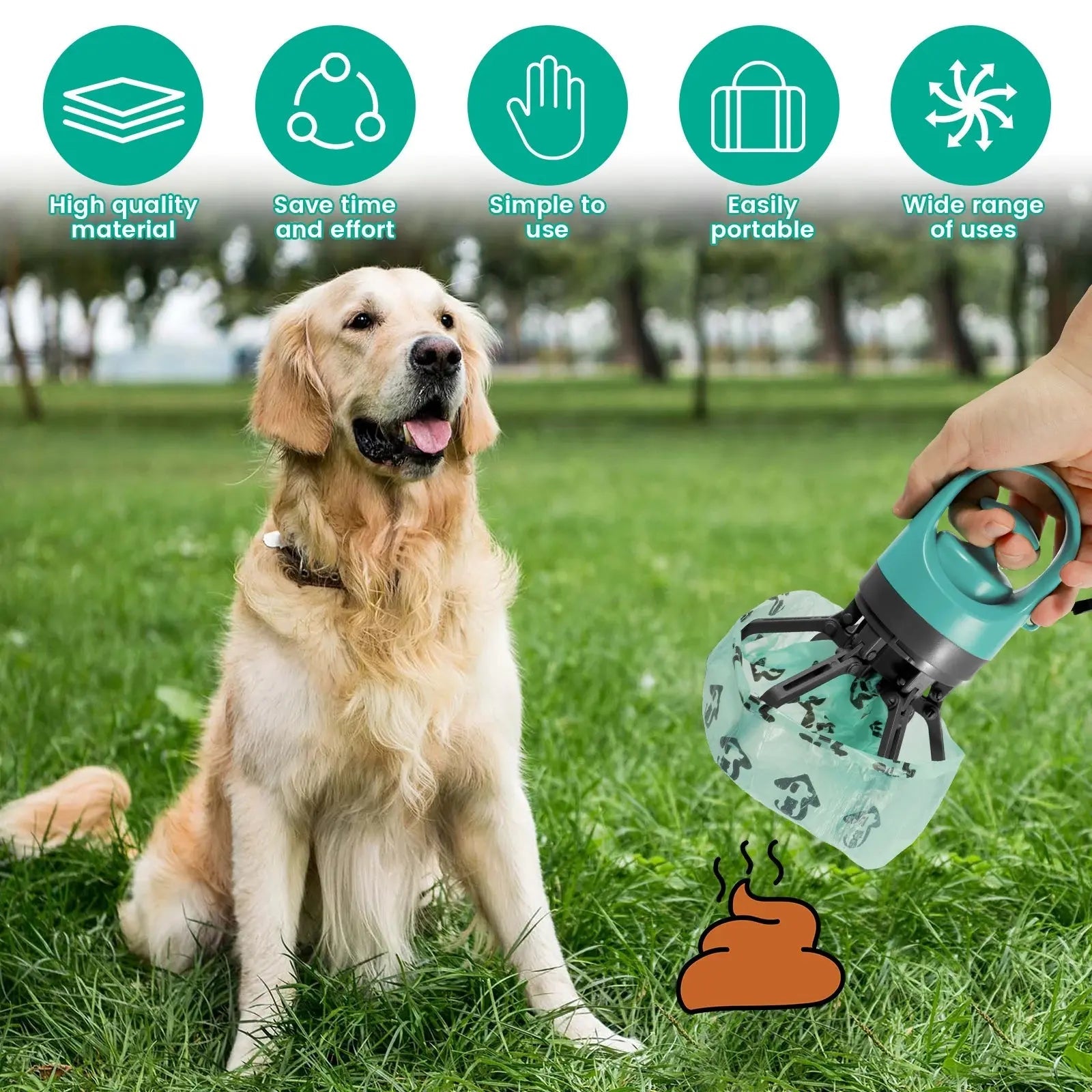 Portable Dog Toilet - Poop Scooper with Bag Dispenser - shop_name Portable Dog Toilet - Poop Scooper with Bag Dispensernordicgift