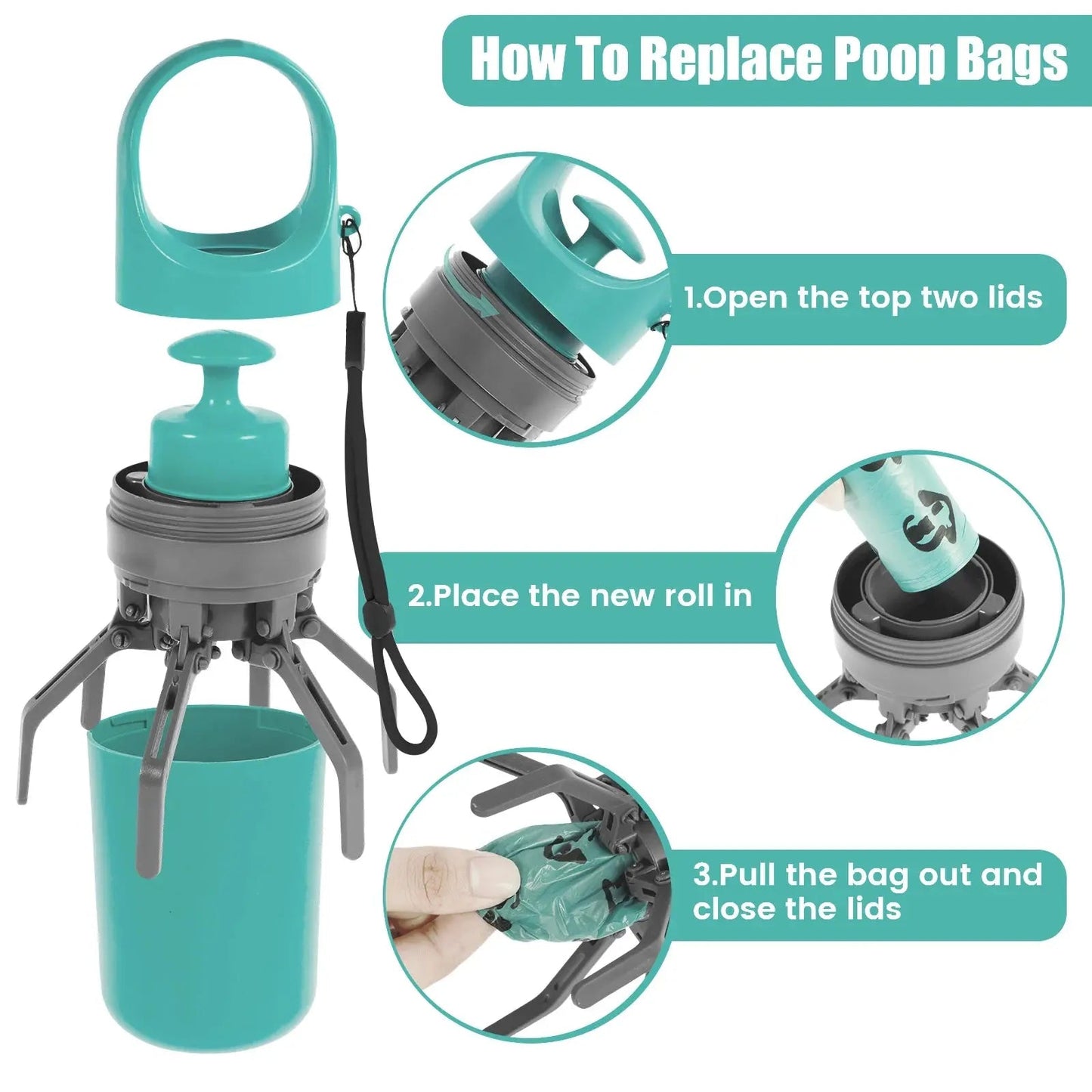 Portable Dog Toilet - Poop Scooper with Bag Dispenser - shop_name Portable Dog Toilet - Poop Scooper with Bag Dispensernordicgift
