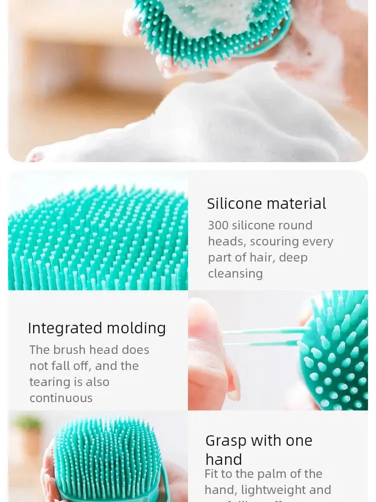 Silicone Bath Brush for Pets - Massage and Shampoo Brush - shop_name Silicone Bath Brush for Pets - Massage and Shampoo Brushnordicgift
