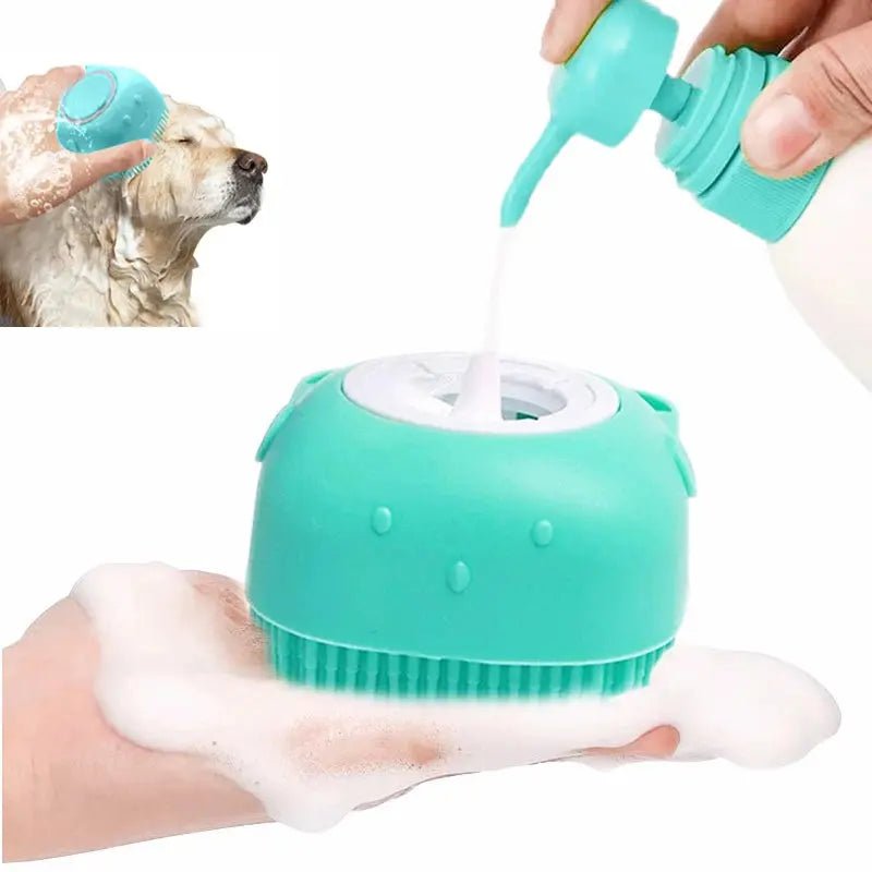 Silicone Bath Brush for Pets - Massage and Shampoo Brush - shop_name Silicone Bath Brush for Pets - Massage and Shampoo Brushnordicgift