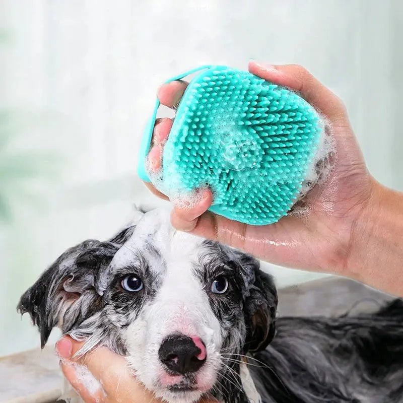 Silicone Bath Brush for Pets - Massage and Shampoo Brush - shop_name Silicone Bath Brush for Pets - Massage and Shampoo Brushnordicgift