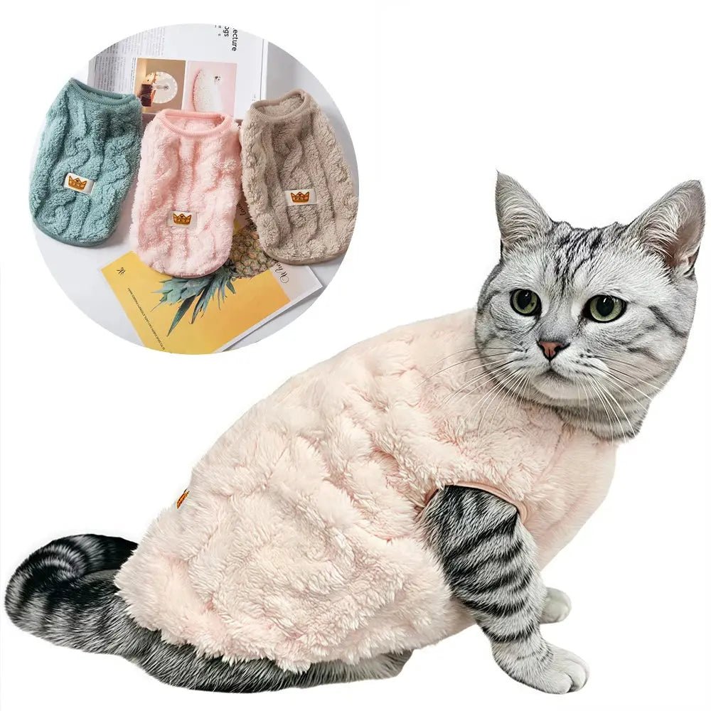 Soft Cat Clothes - Fall Winter Fleece Sweater - shop_name Soft Cat Clothes - Fall Winter Fleece Sweaternordicgift