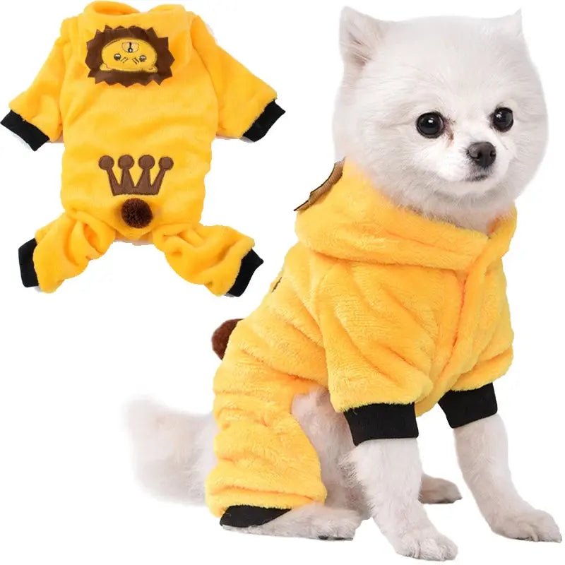 Soft Fleece Jumpsuit Dog Cat - Warm Hoodie Clothes Small Dogs - shop_name Soft Fleece Jumpsuit Dog Cat - Warm Hoodie Clothes Small Dogsnordicgift