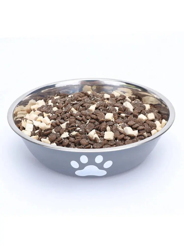 Stainless Steel Dog bowl and Cat Litter Box - Non - Slip Food Bowl with Paw Print - shop_name Stainless Steel Dog bowl and Cat Litter Box - Non - Slip Food Bowl with Paw Printnordicgift