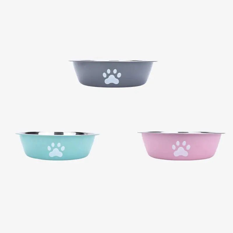 Stainless Steel Dog bowl and Cat Litter Box - Non - Slip Food Bowl with Paw Print - shop_name Stainless Steel Dog bowl and Cat Litter Box - Non - Slip Food Bowl with Paw Printnordicgift