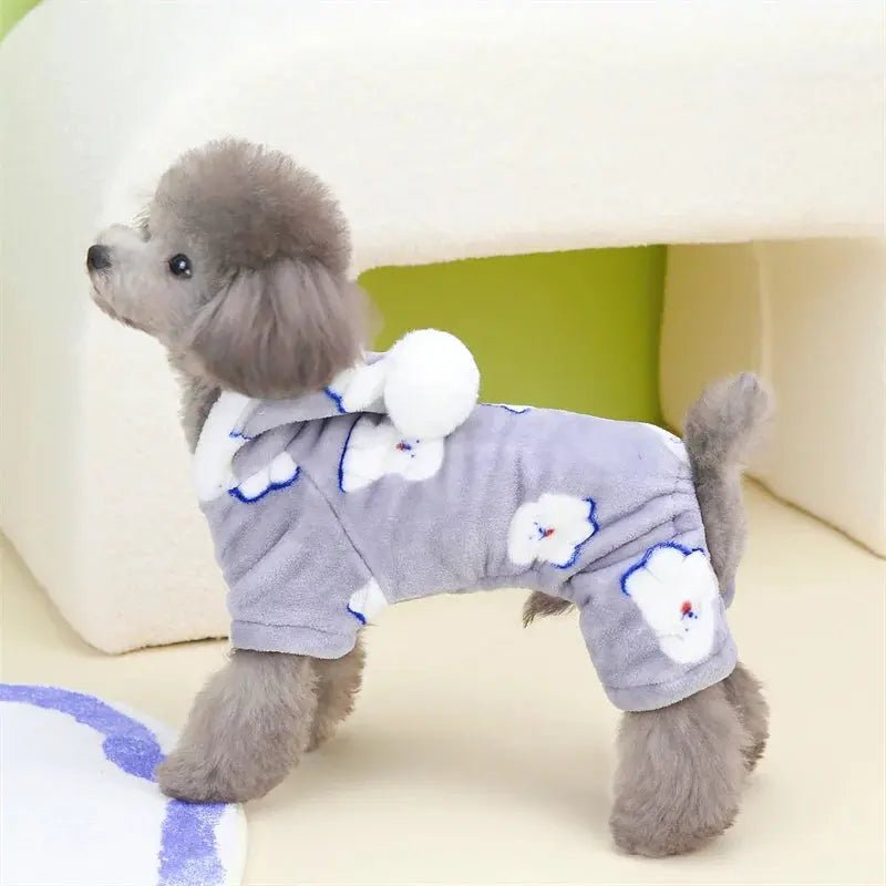 Warm Fleece Jumpsuit Dog Cat - Winter Pajamas Small Dogs - shop_name Warm Fleece Jumpsuit Dog Cat - Winter Pajamas Small Dogsnordicgift