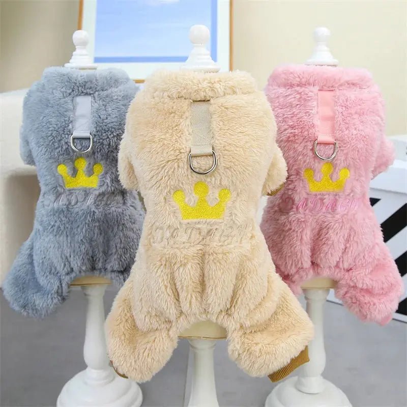 Warm Fleece Jumpsuit Dog Cat - Winter Pajamas Small Dogs - shop_name Warm Fleece Jumpsuit Dog Cat - Winter Pajamas Small Dogsnordicgift