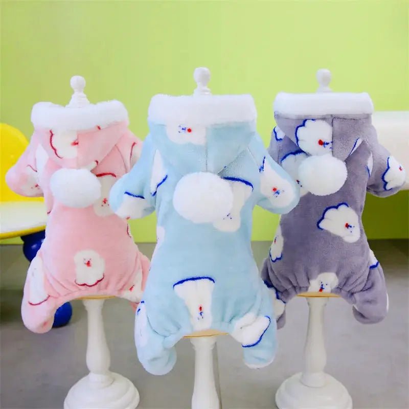 Warm Fleece Jumpsuit Dog Cat - Winter Pajamas Small Dogs - shop_name Warm Fleece Jumpsuit Dog Cat - Winter Pajamas Small Dogsnordicgift