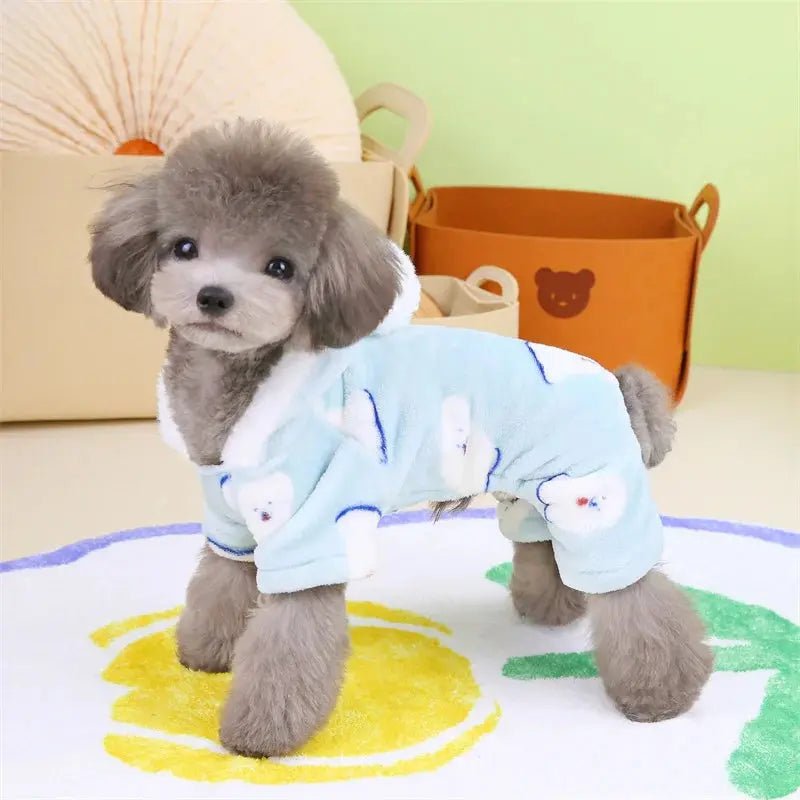 Warm Fleece Jumpsuit Dog Cat - Winter Pajamas Small Dogs - shop_name Warm Fleece Jumpsuit Dog Cat - Winter Pajamas Small Dogsnordicgift