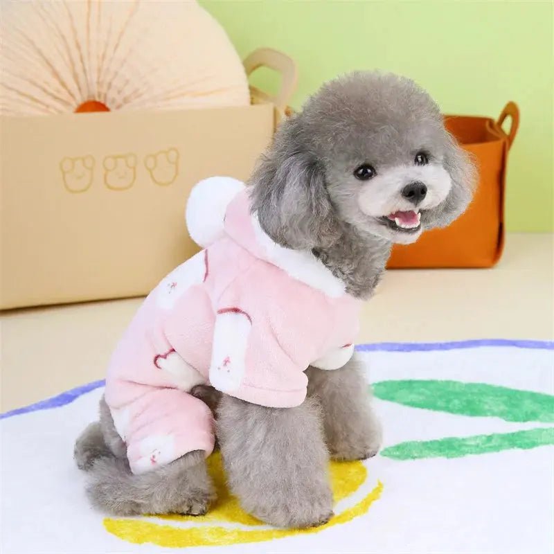 Warm Fleece Jumpsuit Dog Cat - Winter Pajamas Small Dogs - shop_name Warm Fleece Jumpsuit Dog Cat - Winter Pajamas Small Dogsnordicgift