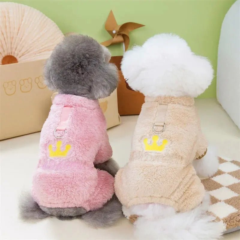 Warm Fleece Jumpsuit Dog Cat - Winter Pajamas Small Dogs - shop_name Warm Fleece Jumpsuit Dog Cat - Winter Pajamas Small Dogsnordicgift