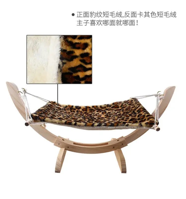 Wooden Cat Hammock - Swing Nest for Cats - shop_name Wooden Cat Hammock - Swing Nest for Catsnordicgift